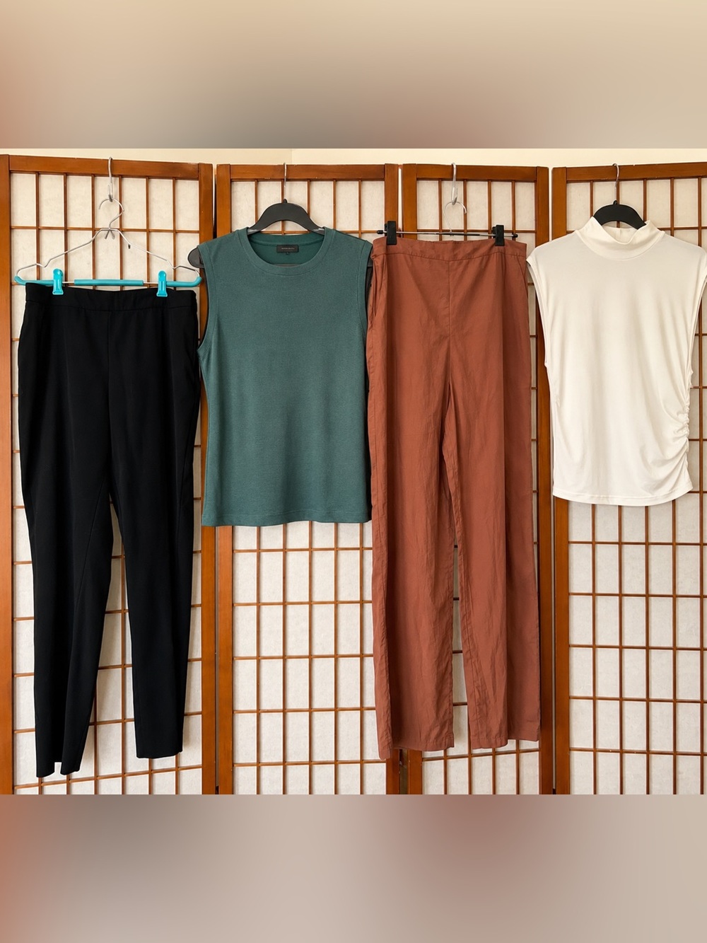 Workwear Capsule Bundle | Akris, J.Crew, MNG & H&M | Size Large Pants, XL Tops